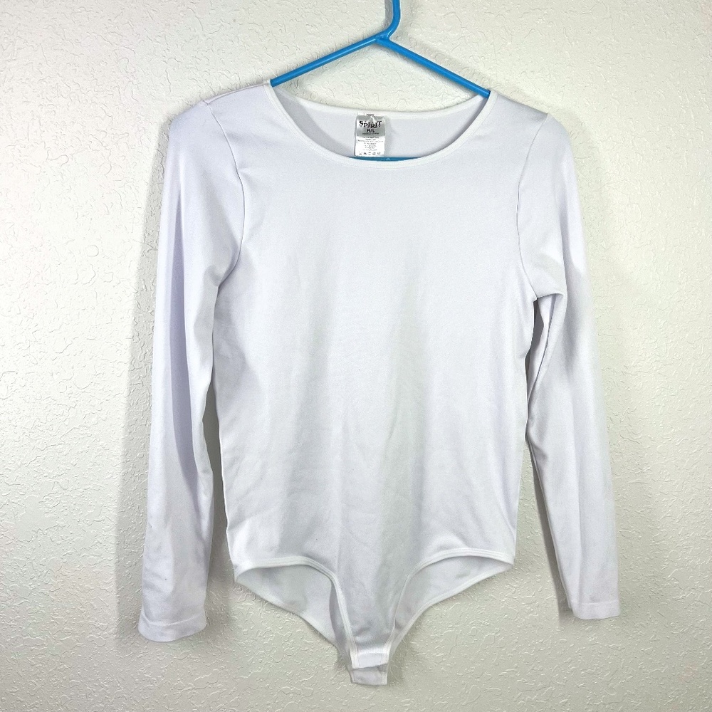 Spirit Halloween‎ White Long-Sleeved Body Suit, M/L